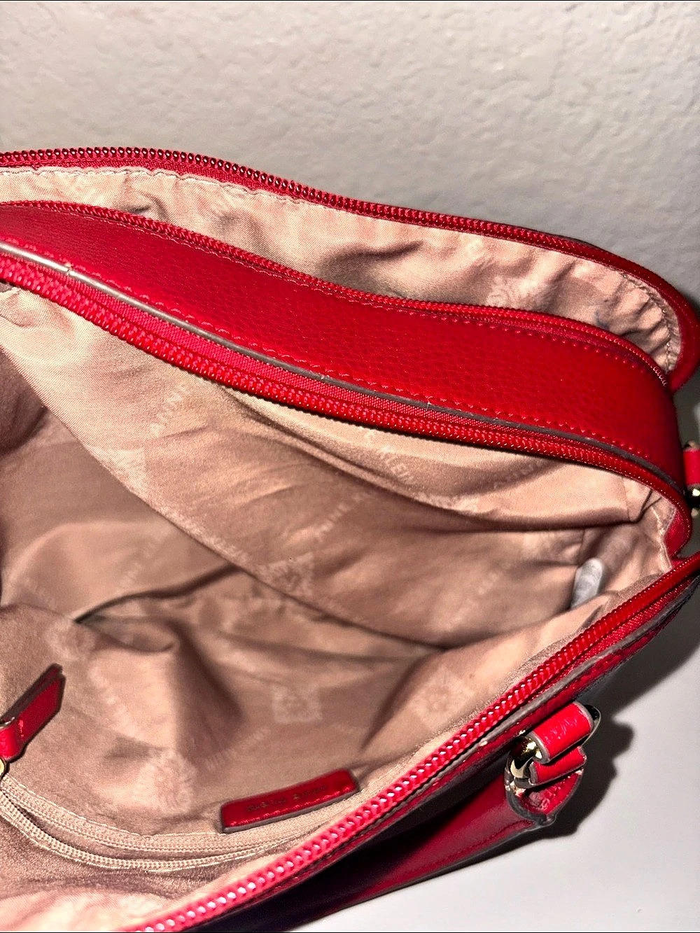 Anne Klein New Recruits Dome Satchel Bag Red - Picture 6 of 7